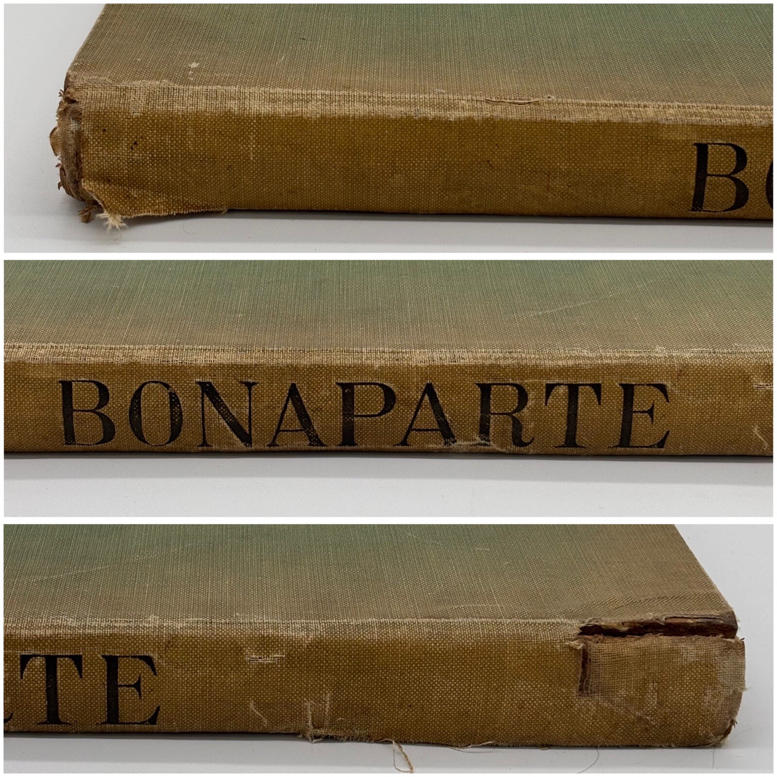 Bonaparte by Georges Montorgueil Antique Decorated Cloth Paris France Book 1910
