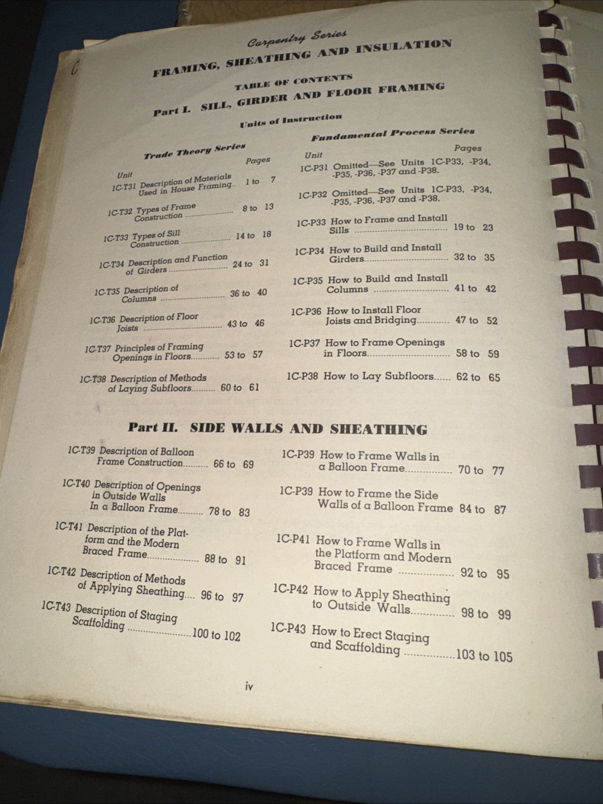 1946 Construction Books Interior & Exterior Trim Framing Sheathing Concrete Form