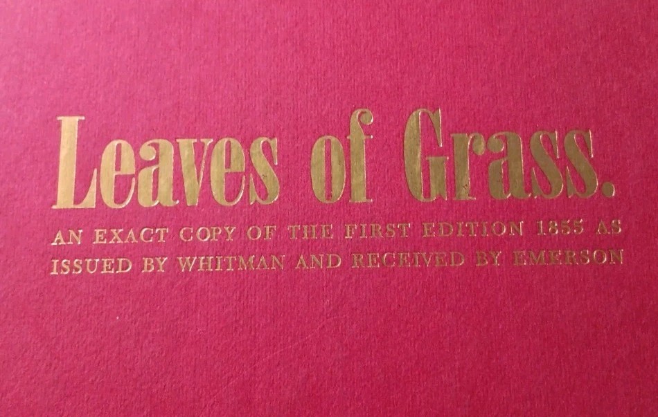 WALT WHITMAN Leaves of Grass 1966 Facsimile Brooklyn 1855 First Edition SLIPCASE