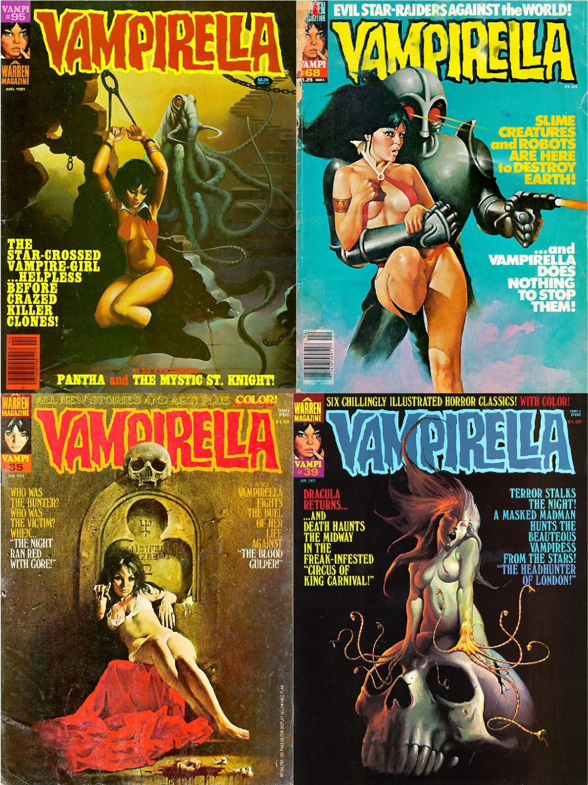 Vampirella – Comic Horror Super heroines Sexy Art Magazine -114 Old Issue on DVD