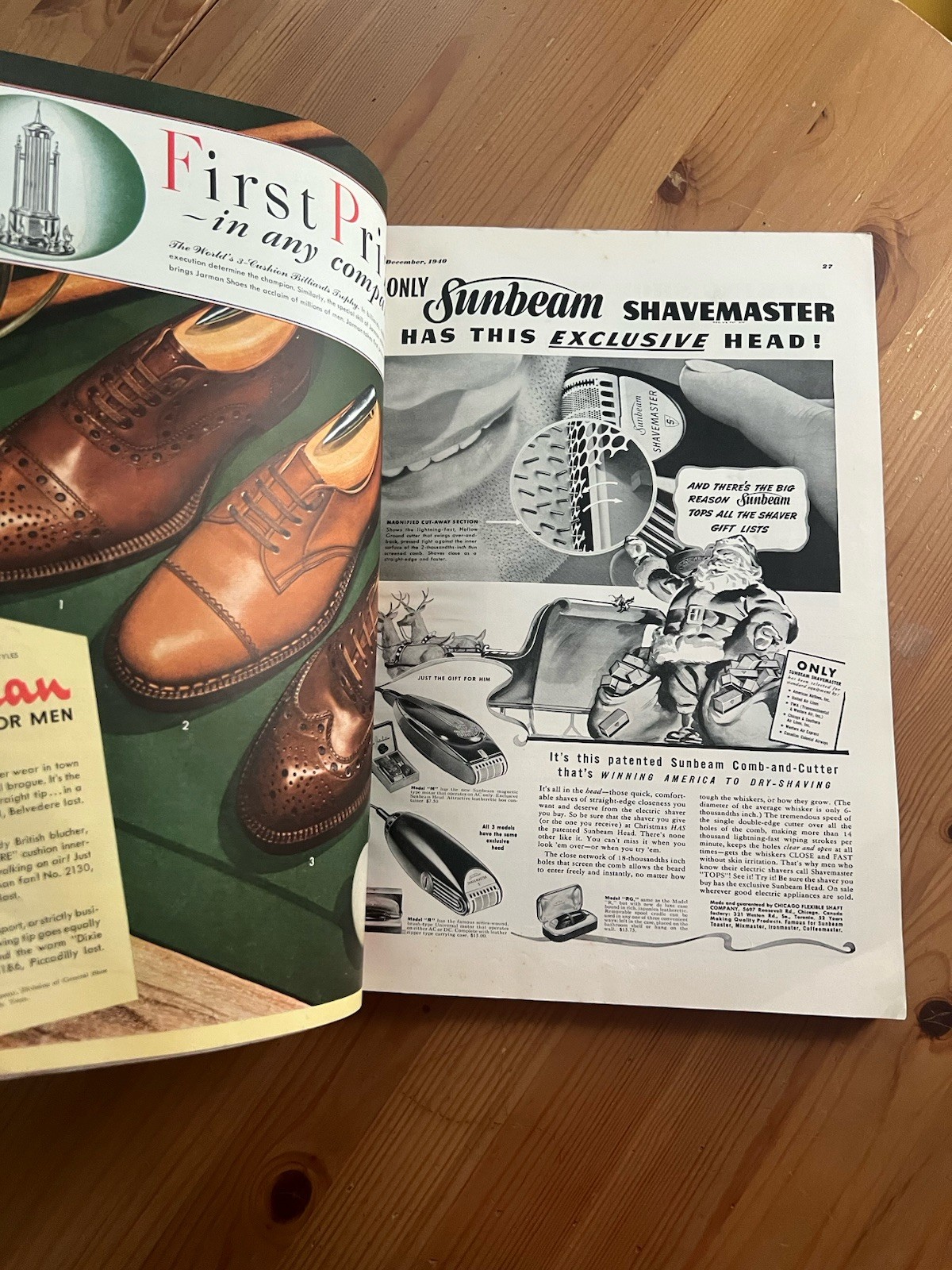 Esquire Magazine – Vintage December 1940 Christmas F. Scott Fitzgerald Varga