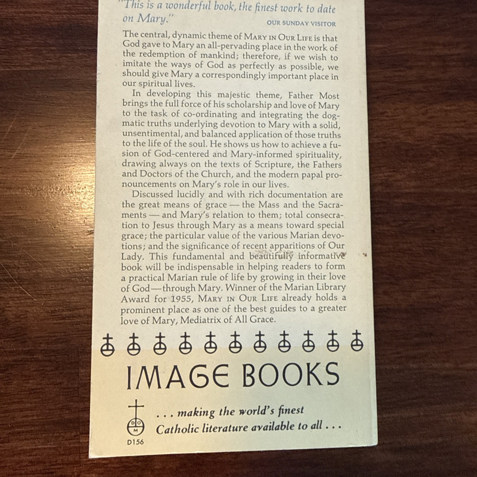 Mary In Our Life Paperback Complete And Unabridged 1963 Edition