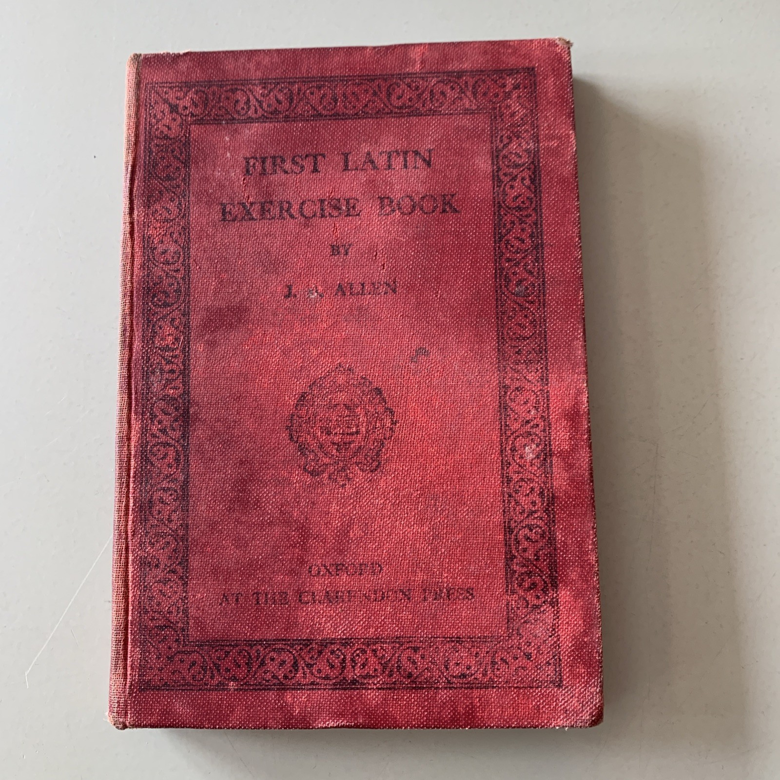 First Latin Exercise Book – J Allen, Eighth Edition, 1896, Oxford, HB