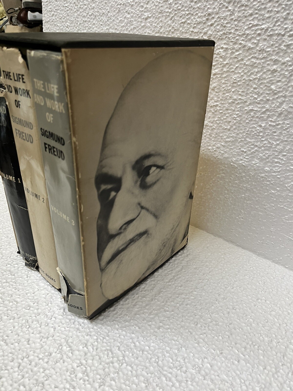 The Life and Work of Sigmund Freud Vol I-3 by Ernest Jones 1953-57, HCDJs 1st ED