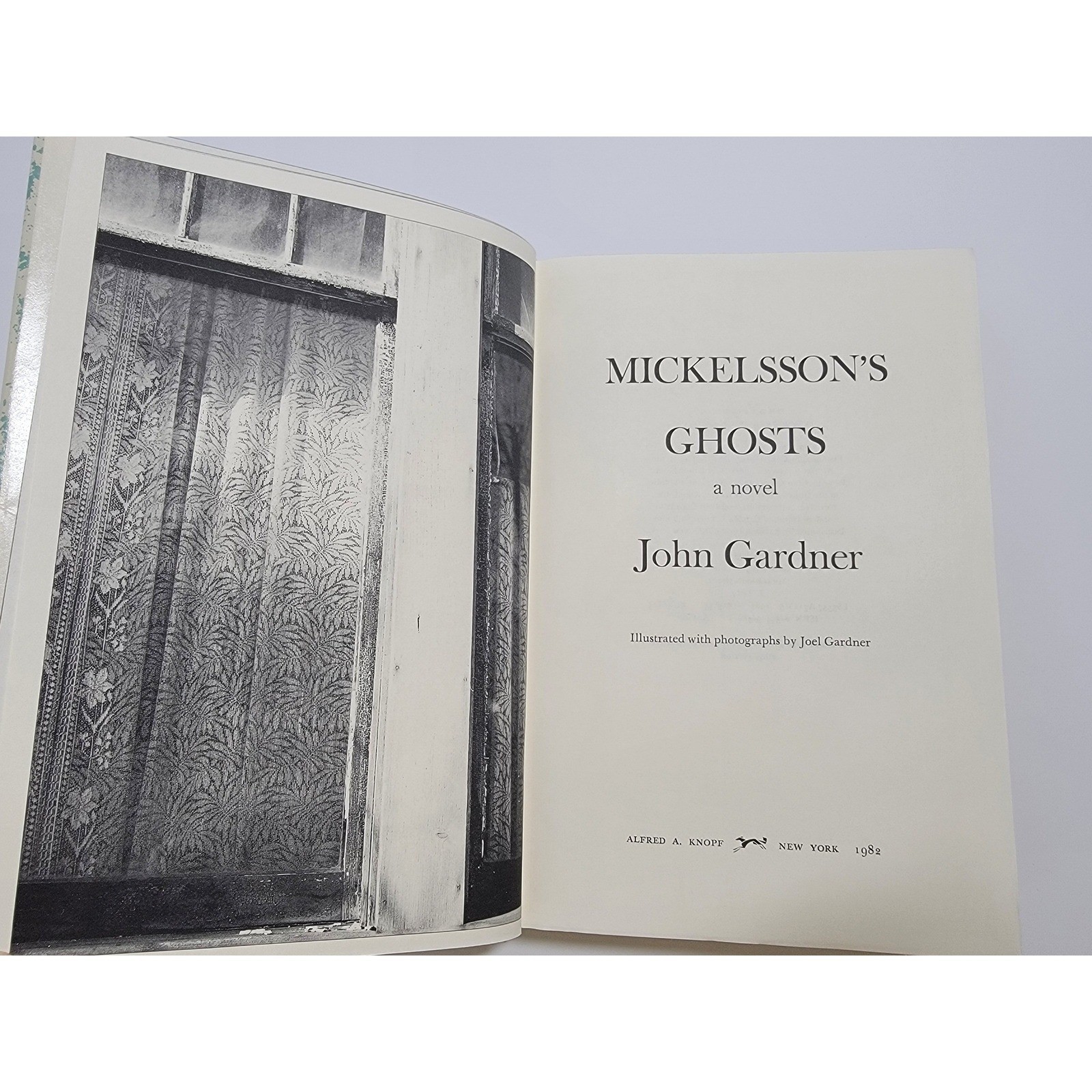 Mickelsson’s Ghosts John Gardner 1982 1st Ed Knopf DJ Hardcover Fiction Novel