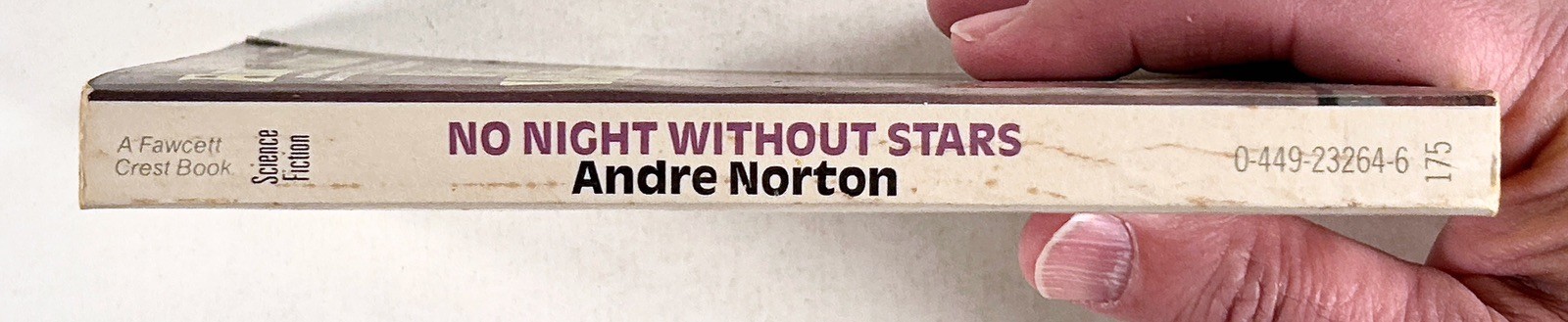 1975 Andre Norton NO NIGHT WITHOUT STARS science fiction novel FAWCETT pb