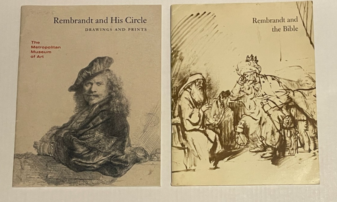 Rembrandt Art Catalog Lot of 2 – Met Museum & Rembrandt and the Bible