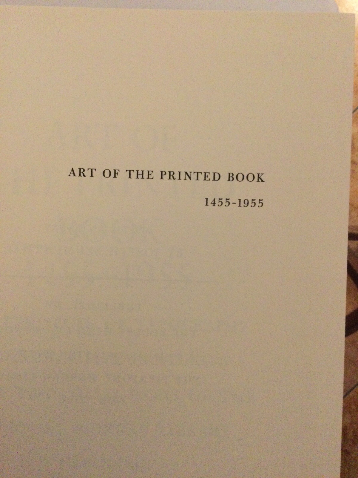 ART of The PRINTED BOOK, 1455-1955,J.Blumenthal, Pierpont Morgan HC/DJ
