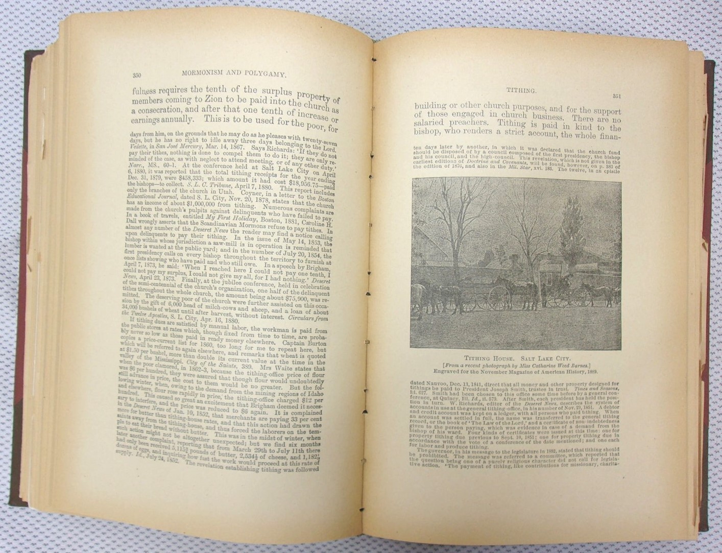 1891 BANCROFT’S HISTORY OF UTAH, History Company Publishers