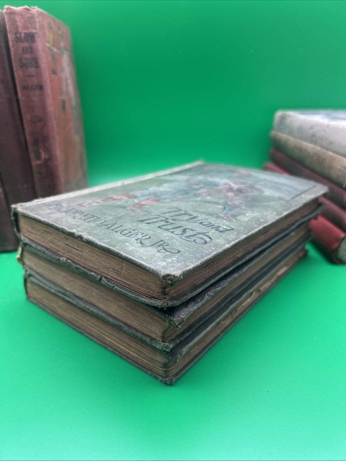 Lot of 18 Horatio Alger Jr Early Edition Books Hardcover 1900s