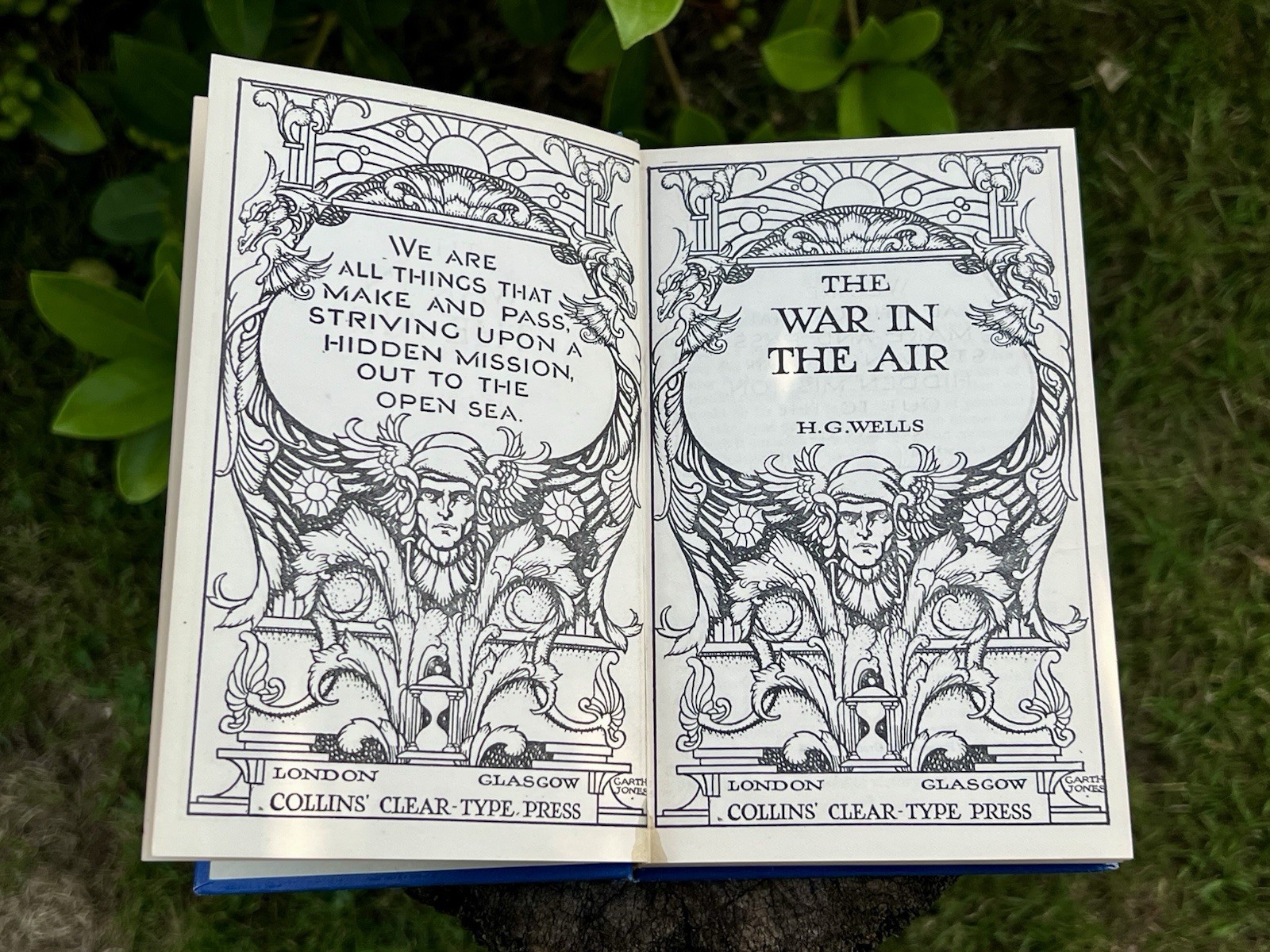 THE WAR IN THE AIR by H.G.Wells – ANTIQUE HARDBACK:1920s