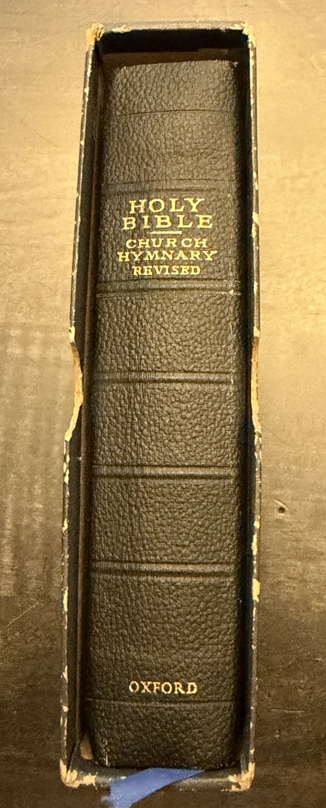 Oxford Text Bible with Revised Church Hymnary, Original Slip case, VG