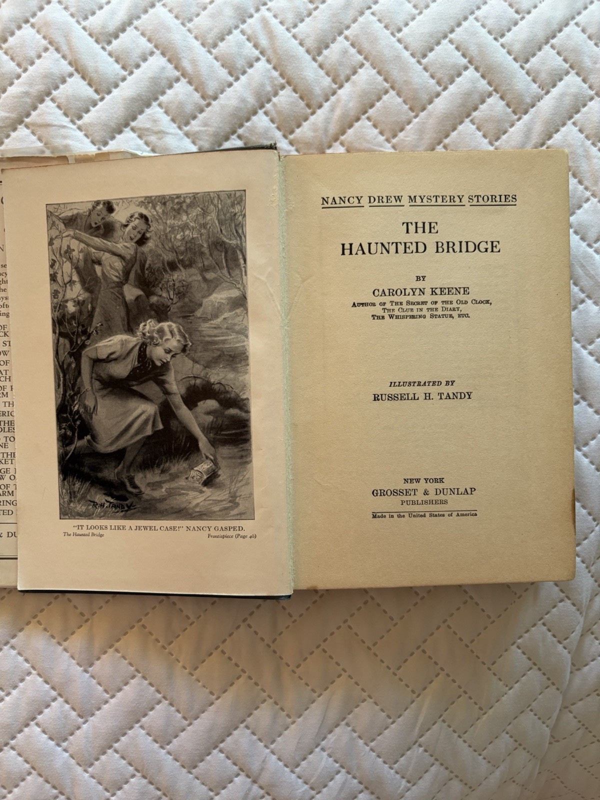 Nancy Drew The Haunted Bridge – (#15) 1937 First Edition and Printing