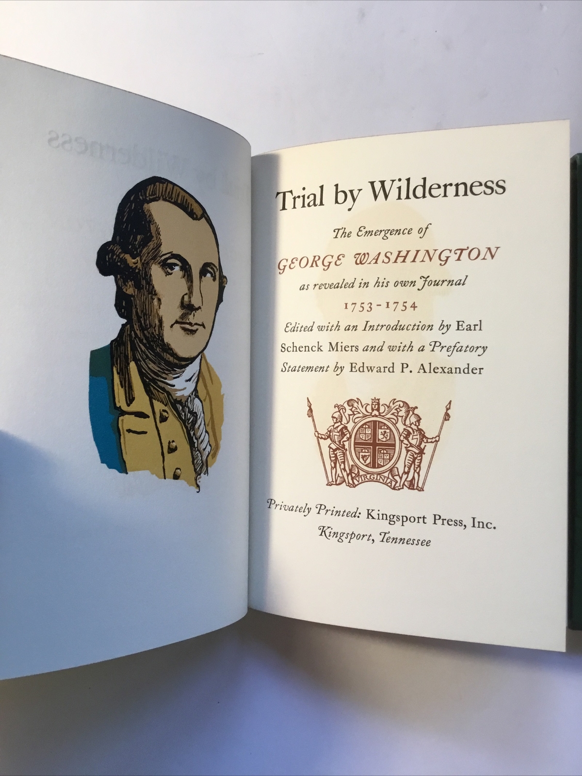 Trial By Wilderness The Emergence Of George Washington 1957 Boxed Sleeve