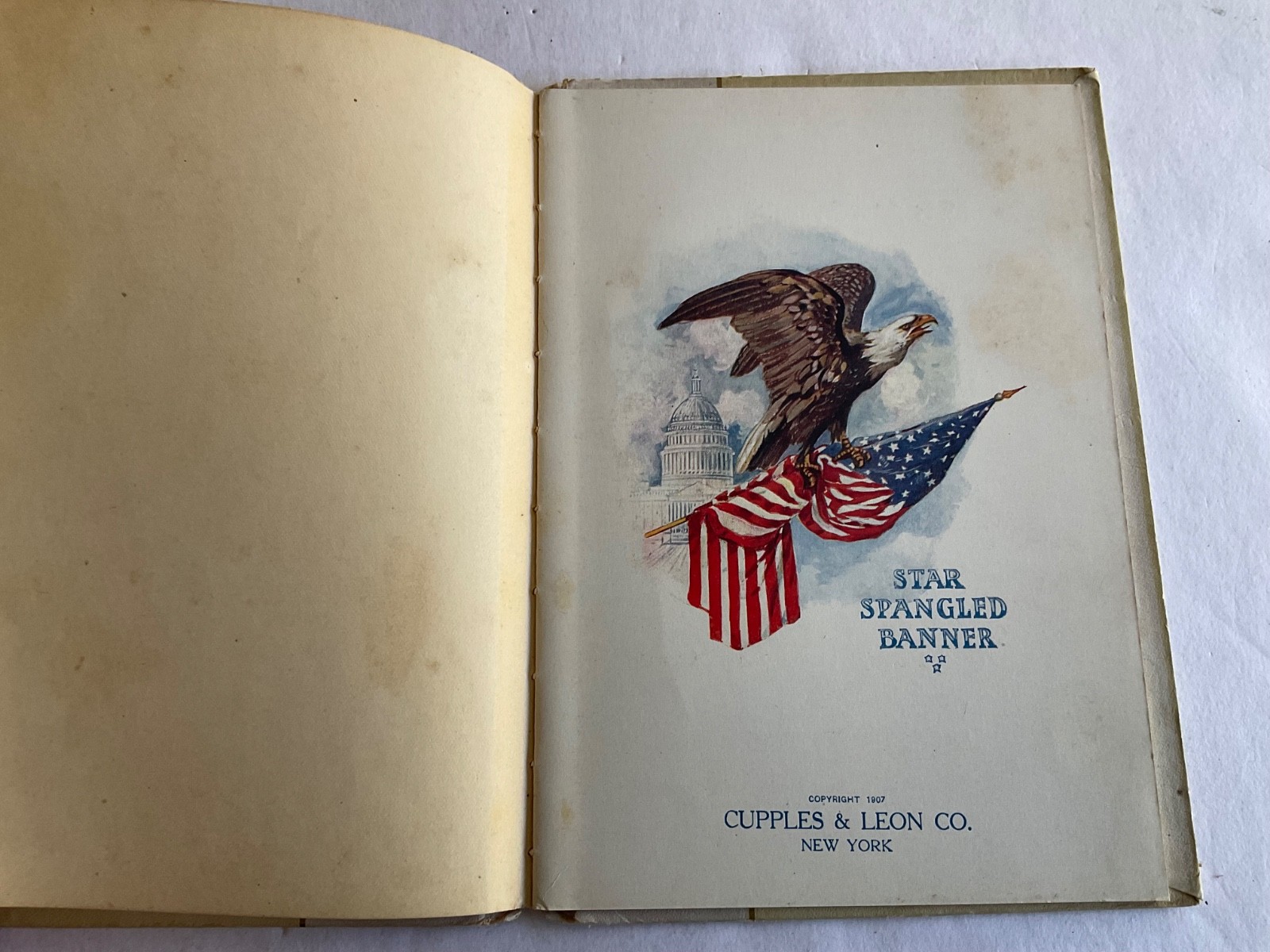 1907 Cupples and Leon STAR SPANGLED BANNER Book Francis Scott Key FREE SHPG