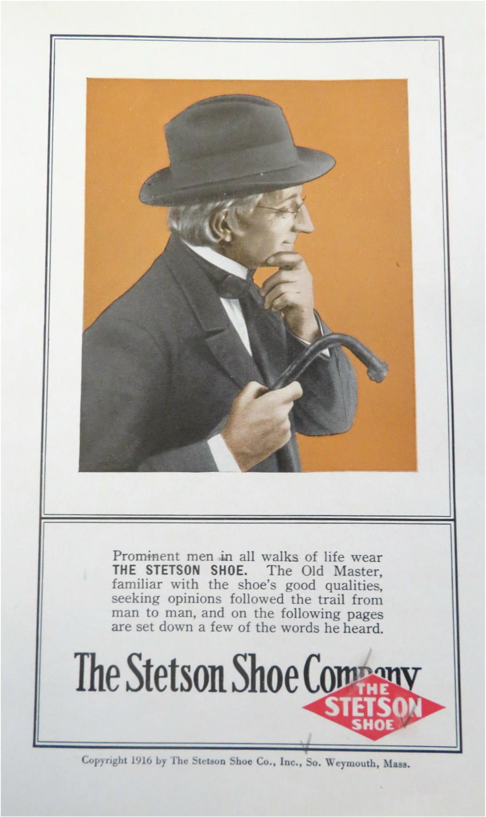 Stetson Shoe Co. Weymouth Mass. 1914-18 Lot x 4 WWI era advertising booklets