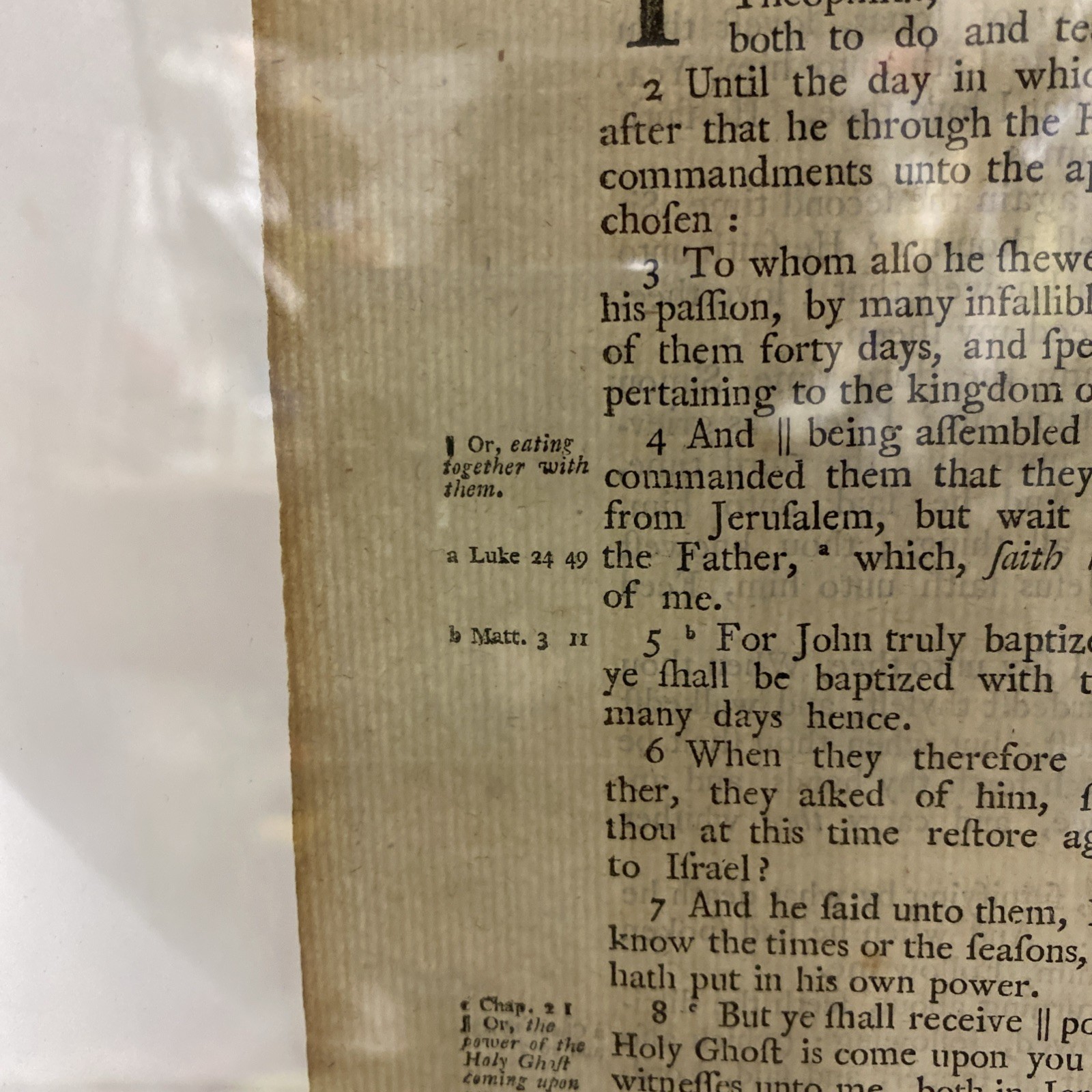 1578 Geneva Bible Leaf, First Pulpit Folio printed in England The Acts Of The