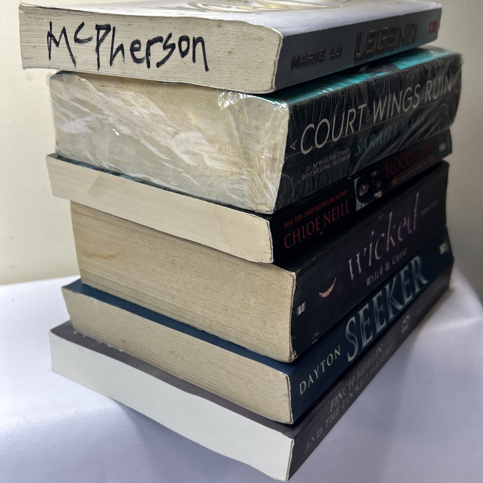Vintage Modern Lot Of 6 Fantasy Horror Paperback Books Mixed Authors Bulk