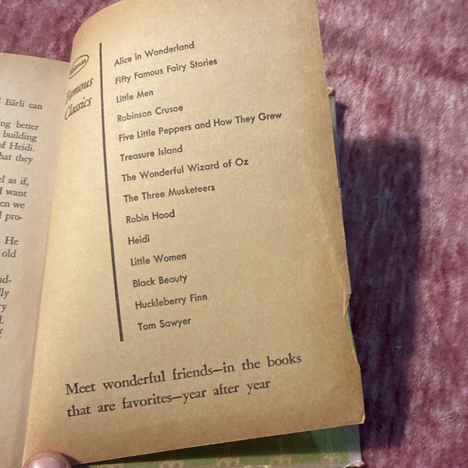 Heidi Johanna Spyri Hardback Book Vintage Whitman Publishing 1950s