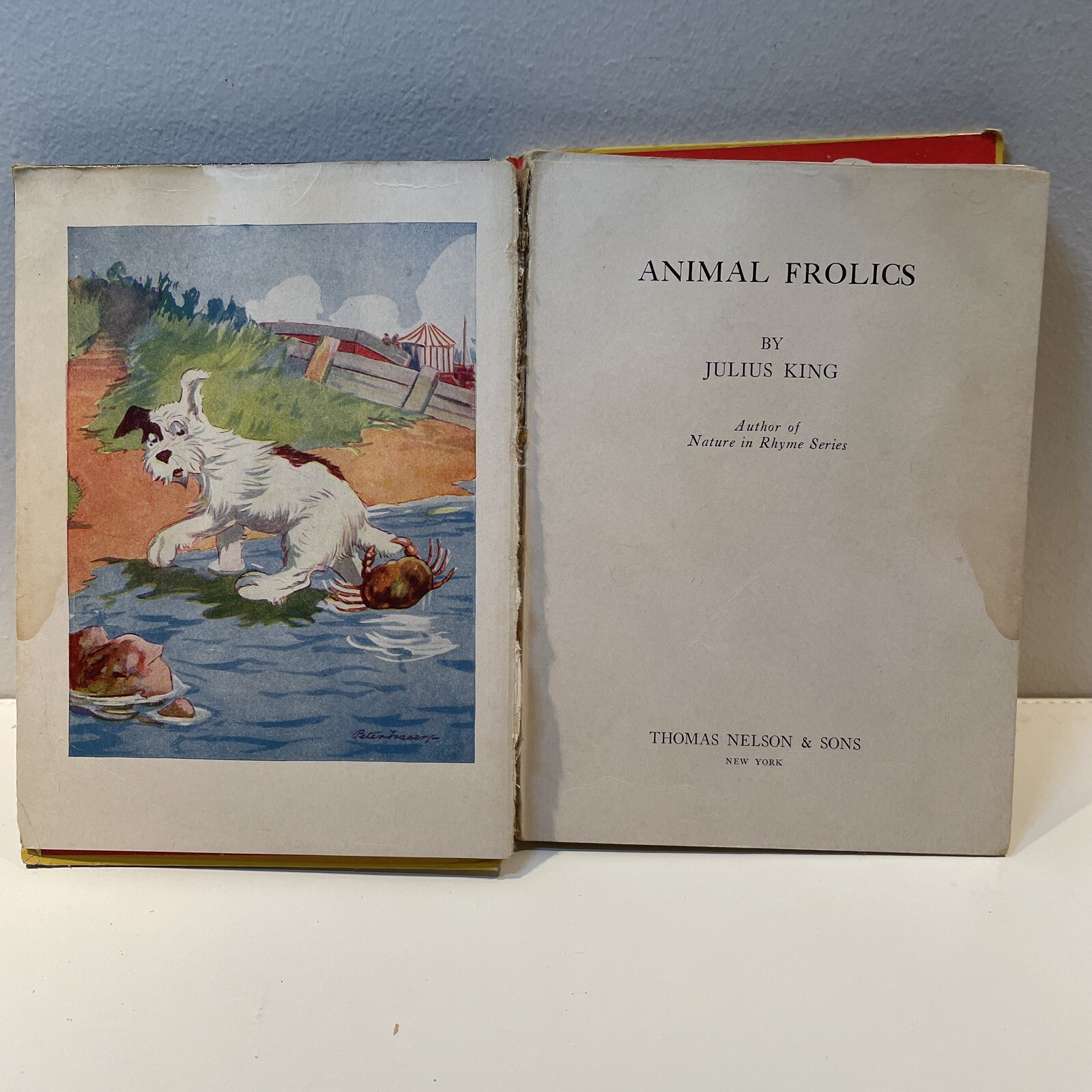 Animal Frolics by Julius King 1927 Vintage Hardcover Antique Children’s Book