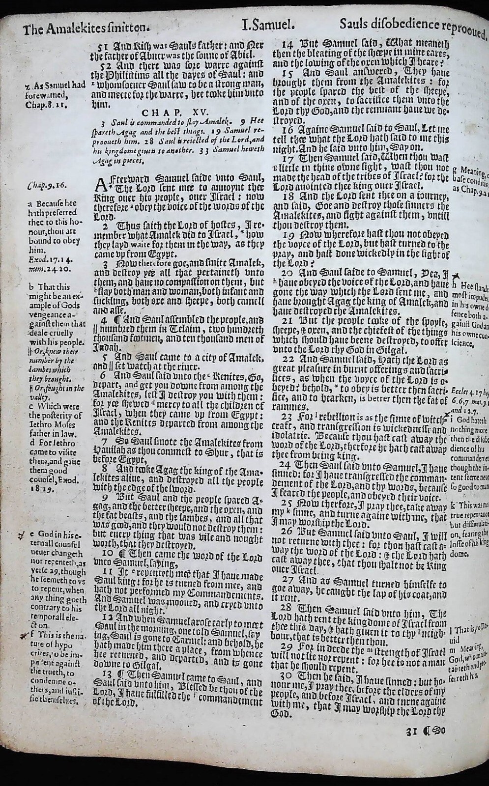 1614 KING JAMES BIBLE OLD TESTAMENT LEAVES * YOU PICK* 400 YEARS OLD KJV GC