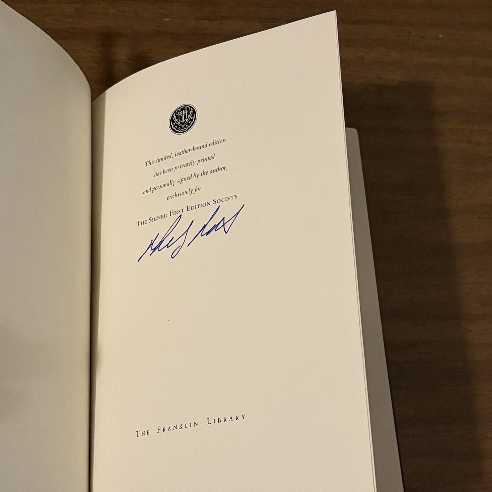 Philip Roth Operation Shylock Signed First Edition Franklin Library Leather Book