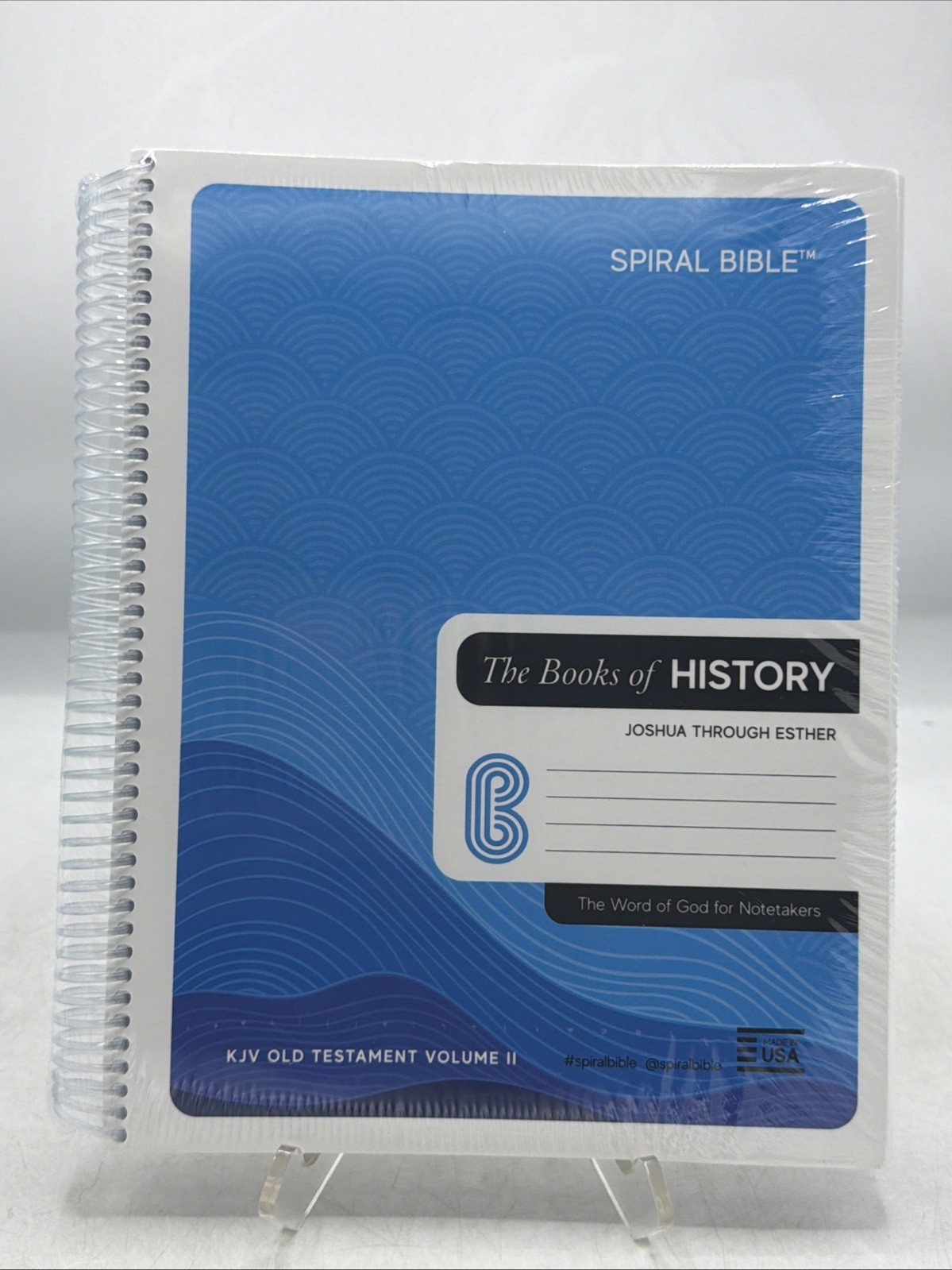 Spiral Bible KJV Vol 2 The Books Of History Brand NEW Sealed
