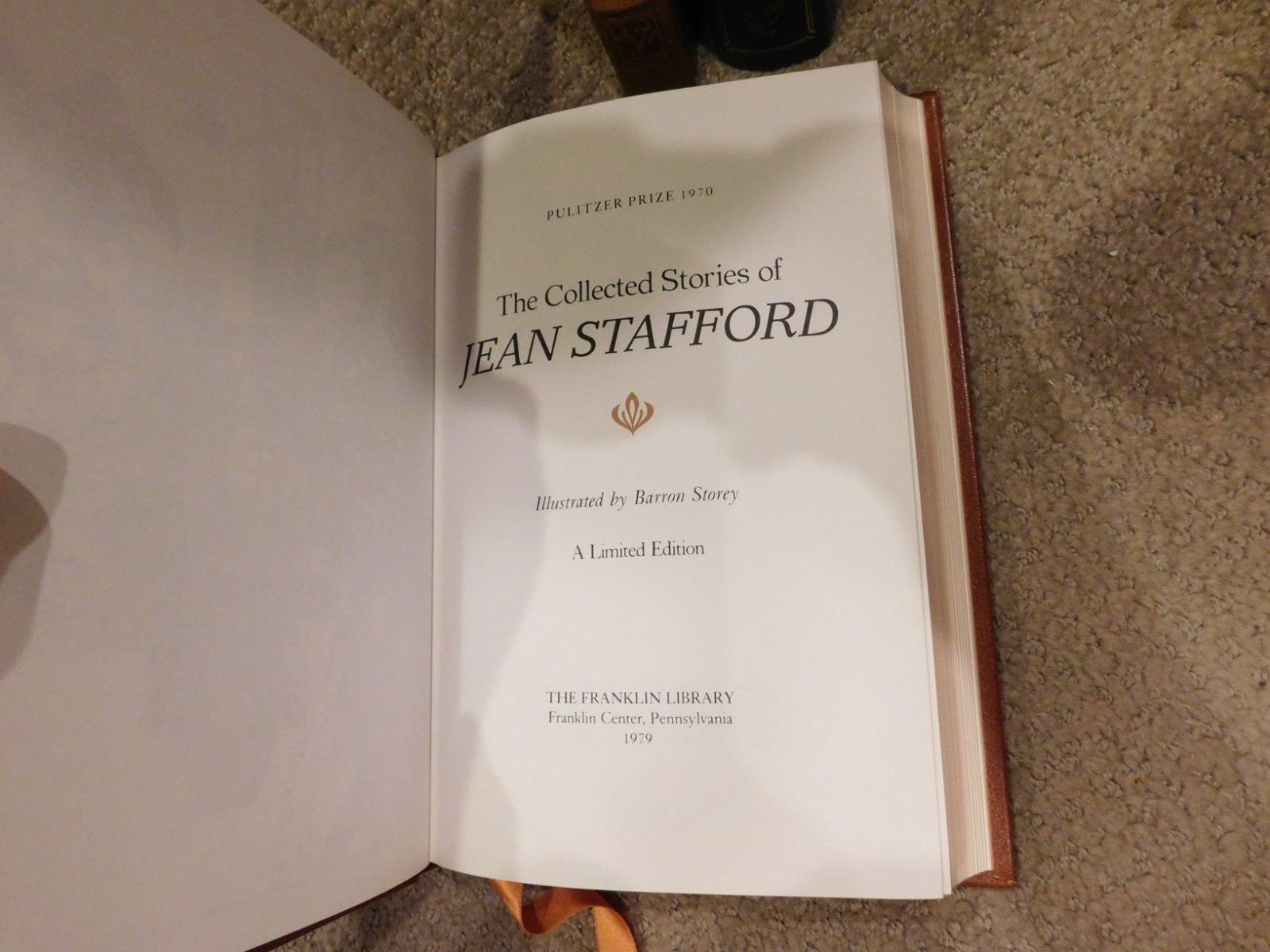 Franklin Library Lot of 3 Leather Book In This Our Lives The Optimists Daughter