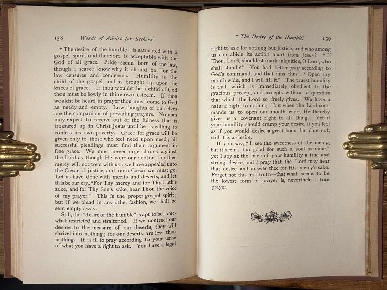 1896 1st Ed. Charles Spurgeon ‘Words of Advice For Seekers’ Baptist Theology