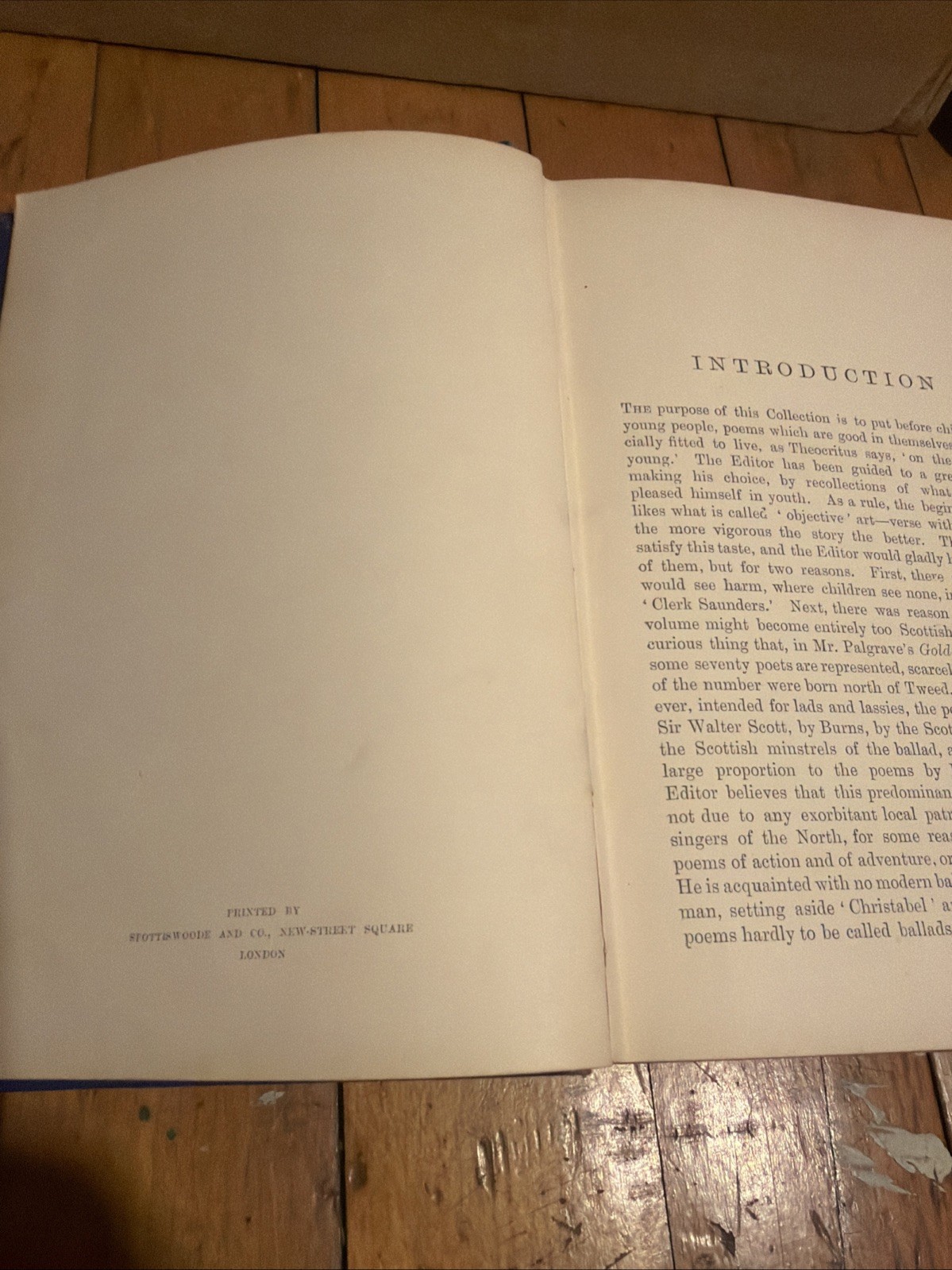 The Blue Poetry Book Andrew Lang 1891 First Edition Illustrated H J Ford Antique