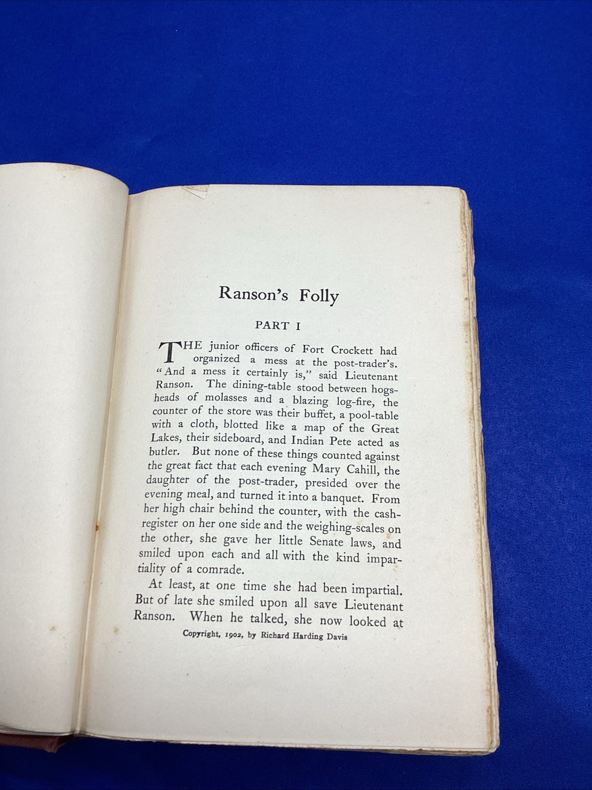 Ranson’s Folly By Richard Harding Davis Vintage HC 1902 1st Edition