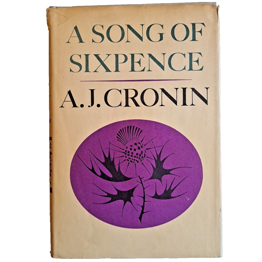 A Song Of Sixpence, AJ Cronin💥1964 HC DJ BCE Little Brown & Co 224 Pages