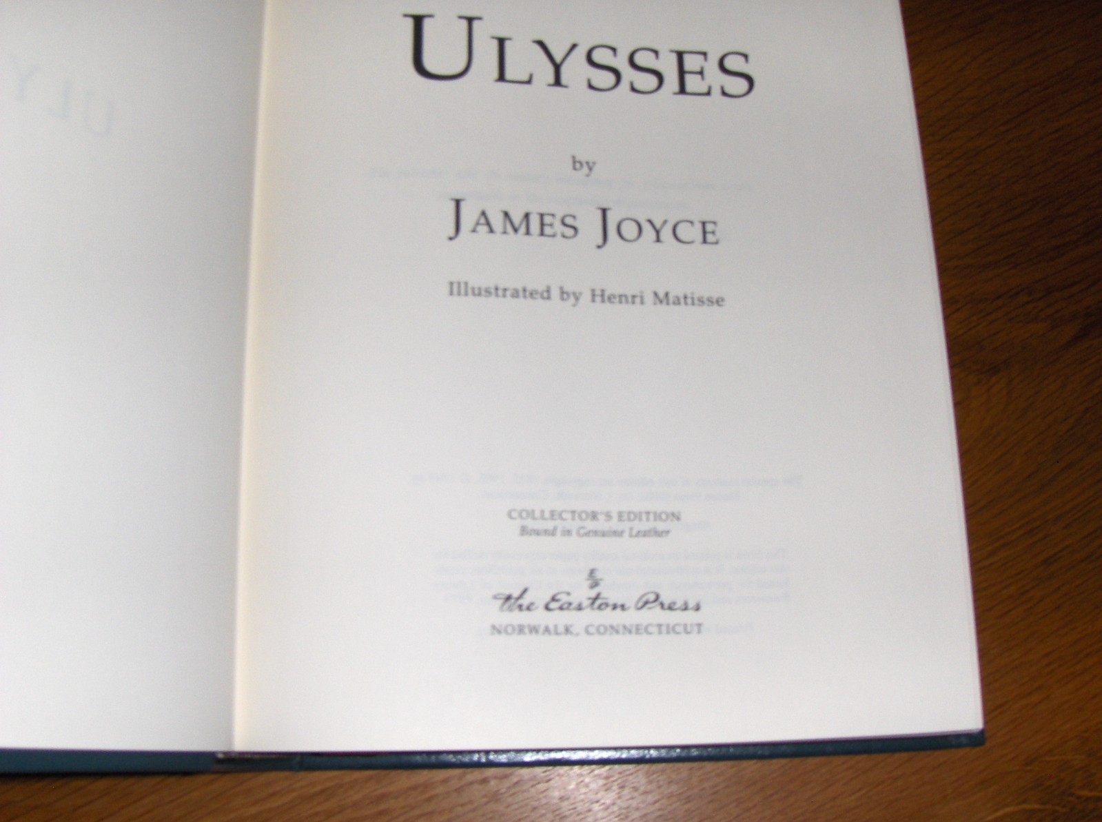 ULYSSES – James Joyce NEW Easton Press Full Leather-Illustrated by Henri Matisse