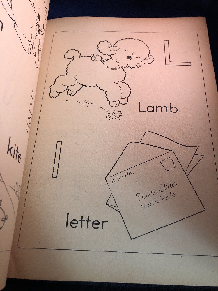 Vintage Merrill 1951 ABC 1•2•3 Get Ready To Read Coloring Book 158515