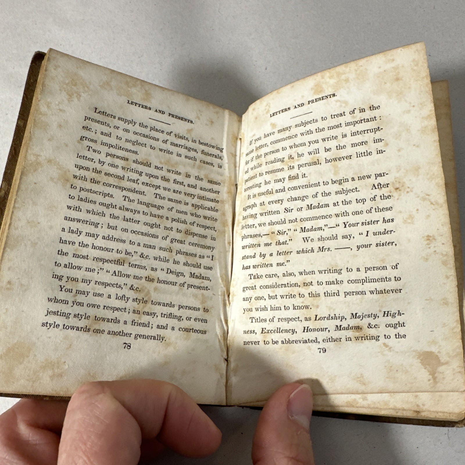 Etiquette For Ladies Hints On Female Beauty 1838 First Edition Book RARE
