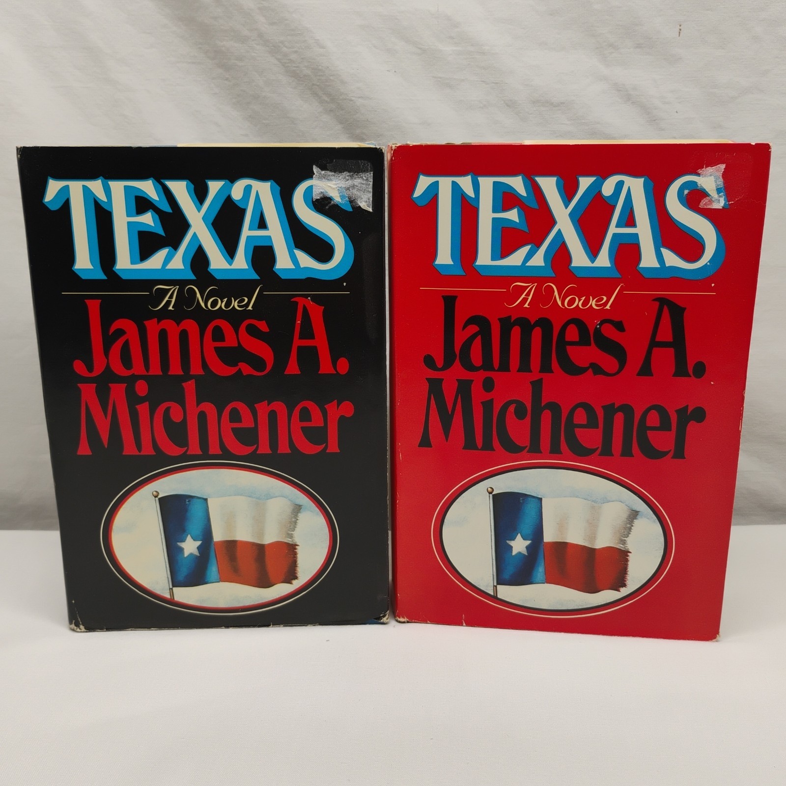 RARE 2 Volumes of Texas by James A. Michener 1986 HC w/JACKETS Book Club Edition