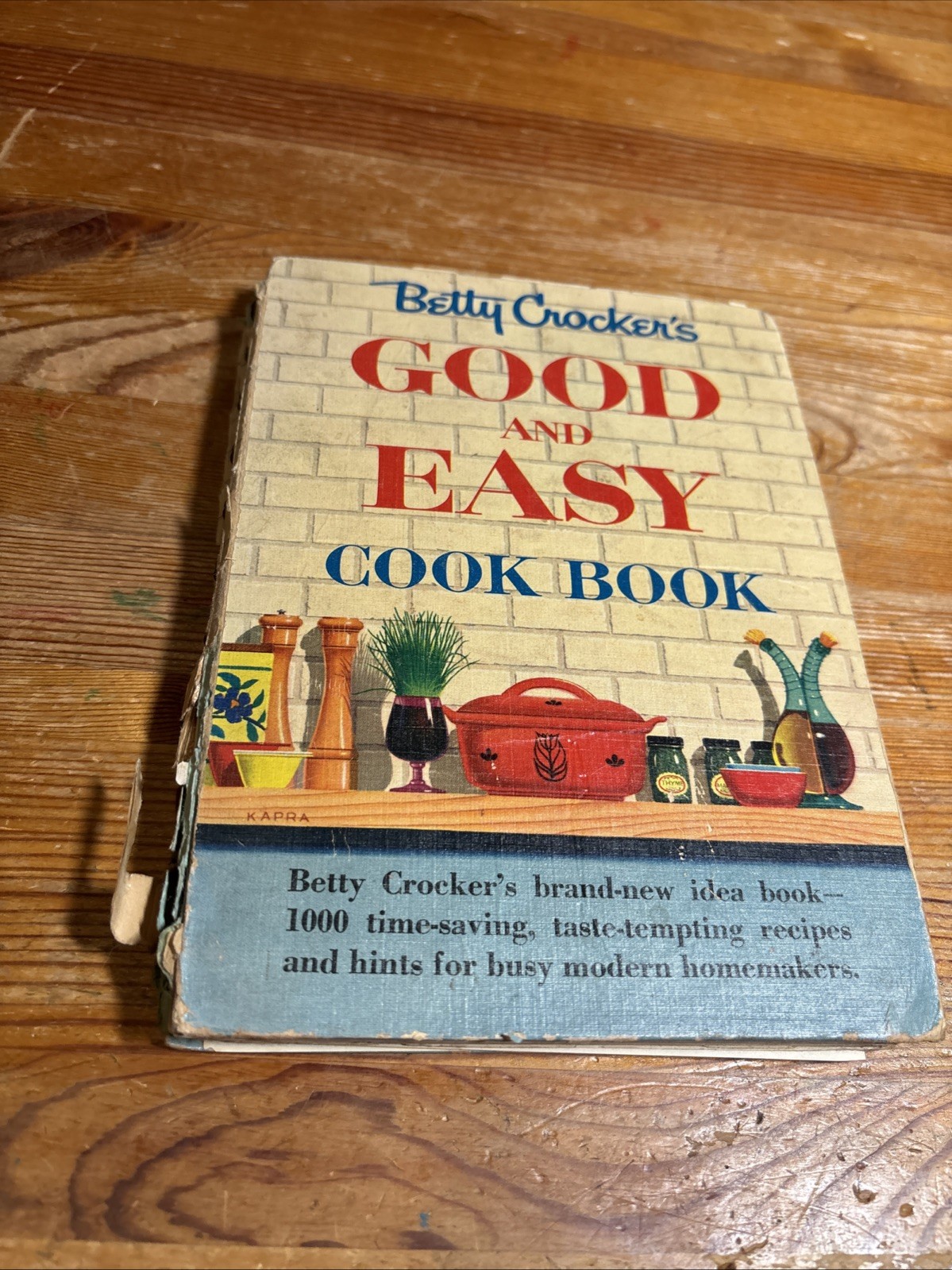 Betty Crocker’s Good And Easy Cook Book 1954 1st Edition Second Printing Spiral