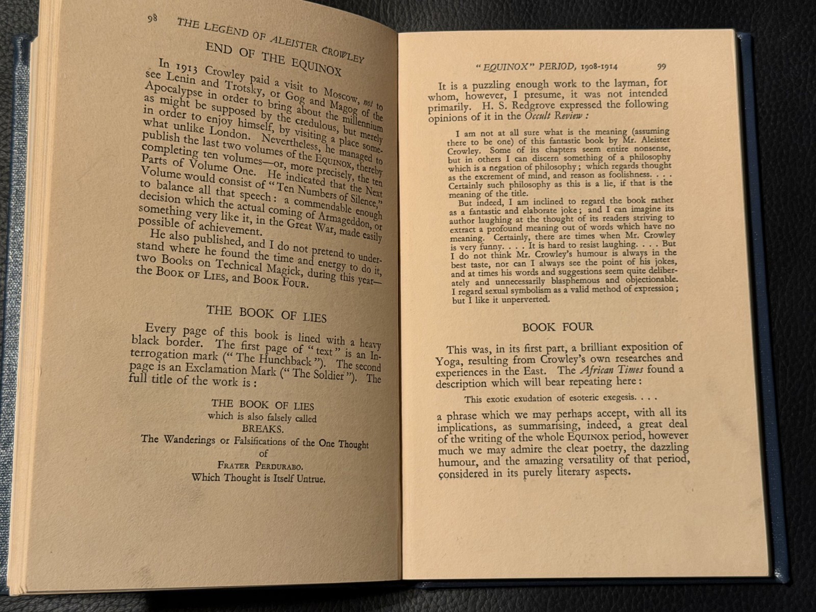 1930, 1st Ed, THE LEGEND OF ALEISTER CROWLEY, by P R STEPHENSEN, THELEMA