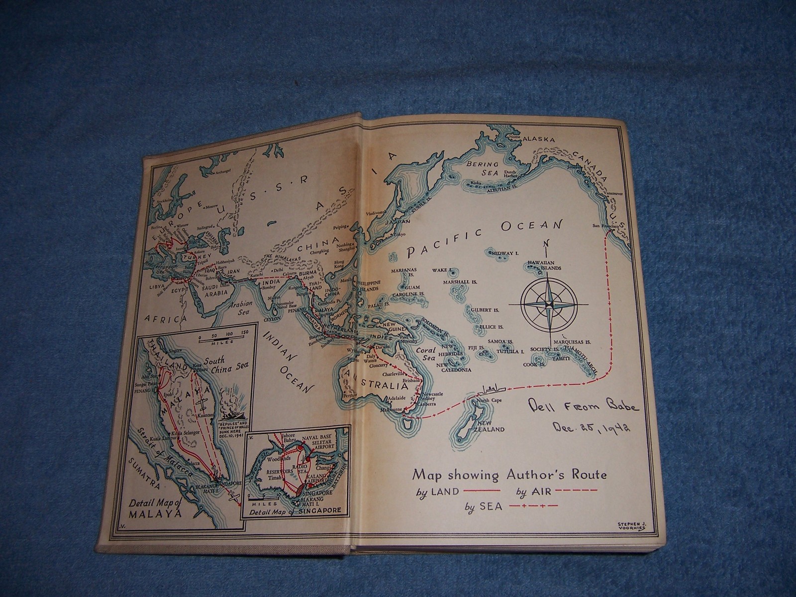 SUEZ TO SINGAPORE by Cecil Brown/1st Ed/Hc/Military/War/WWII 1939-45