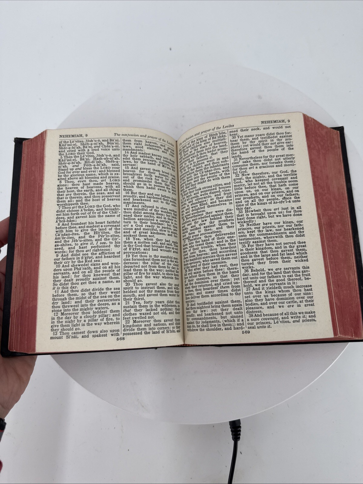 Vtg Holy Bible Self Pronouncing Edition National Bible Press KJV Bold Face Type