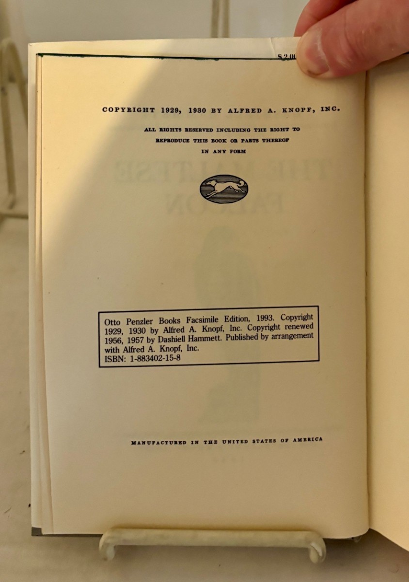 Maltese Falcon (Facsimile Edition)