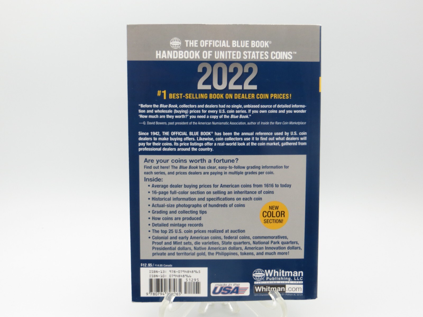 The Official Blue Book Handbook of United States Coins 2022 by Garrett