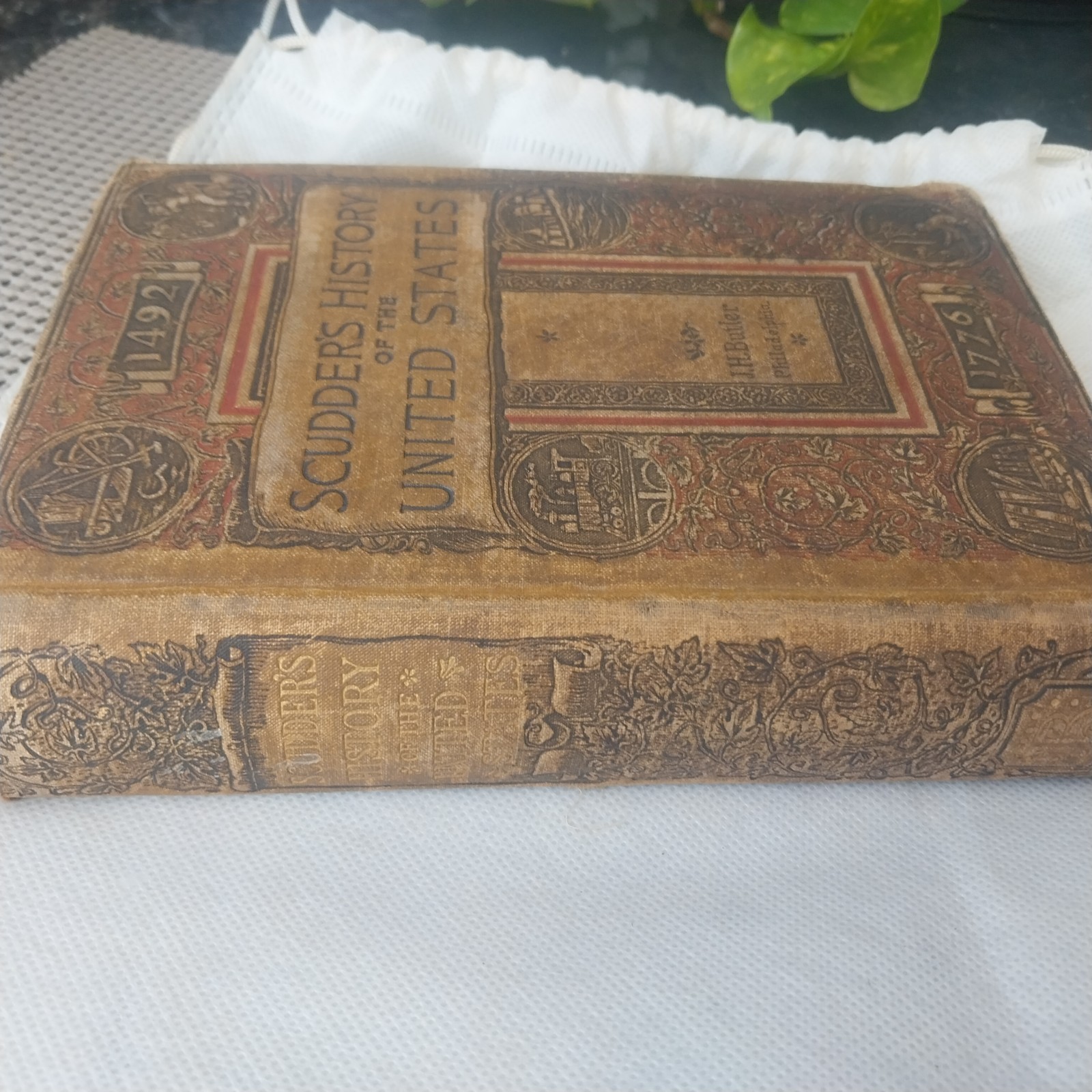 Antique 1885 Scudder’s History of the United States HC School Book J.H. Butler
