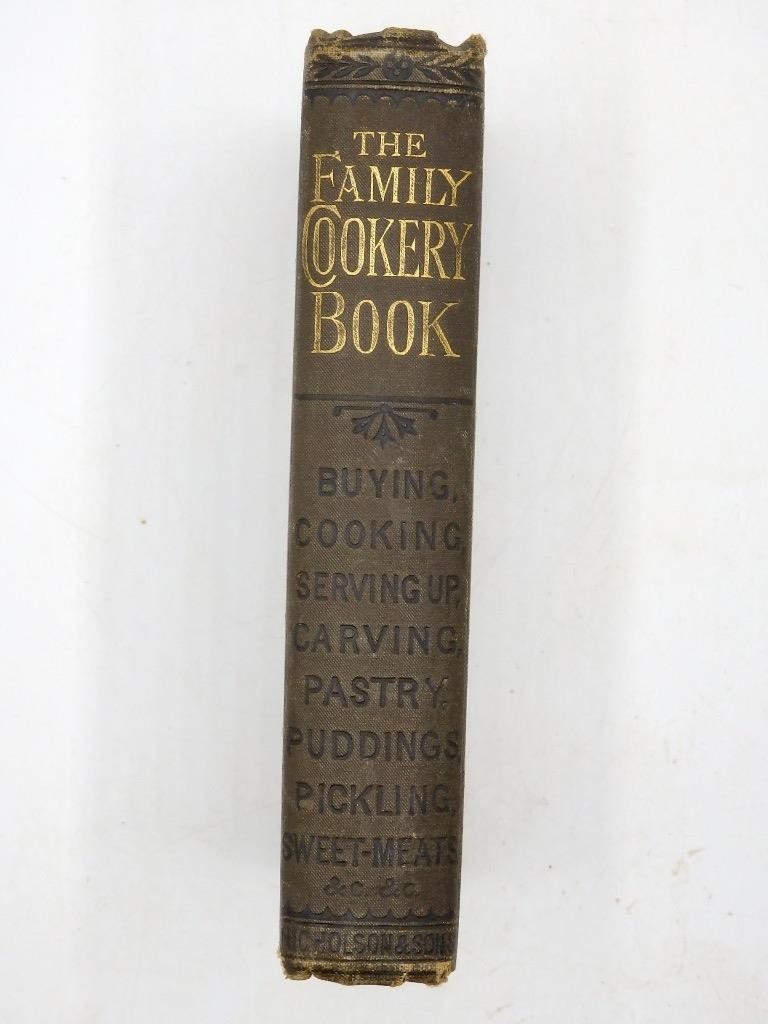 Antique c1870 EVERY FAMILY’S COOKERY BOOK By an Experienced Victorian Cook