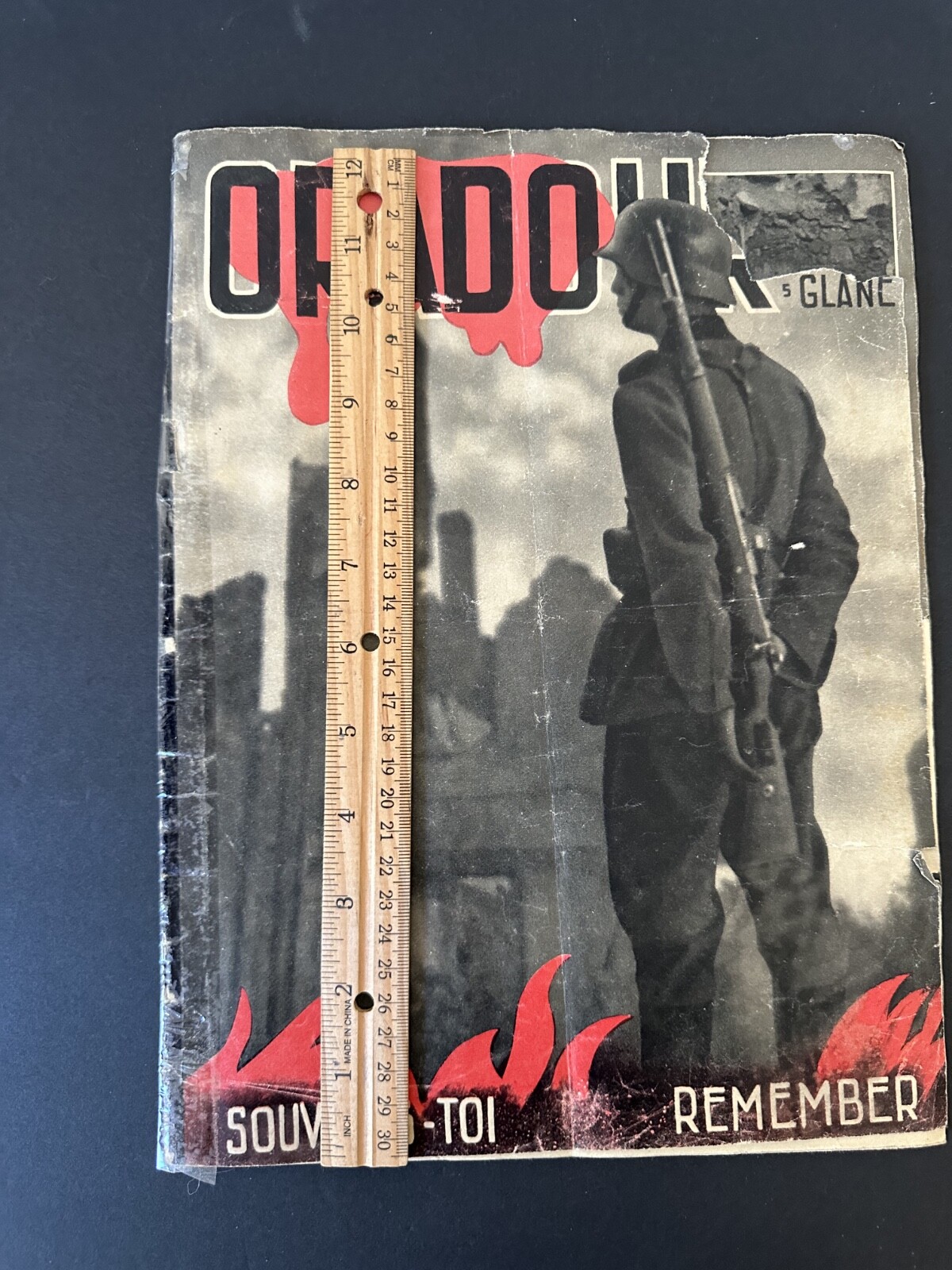 Oradour Sur Glane French town massacre WWII remembrance history France book VTG