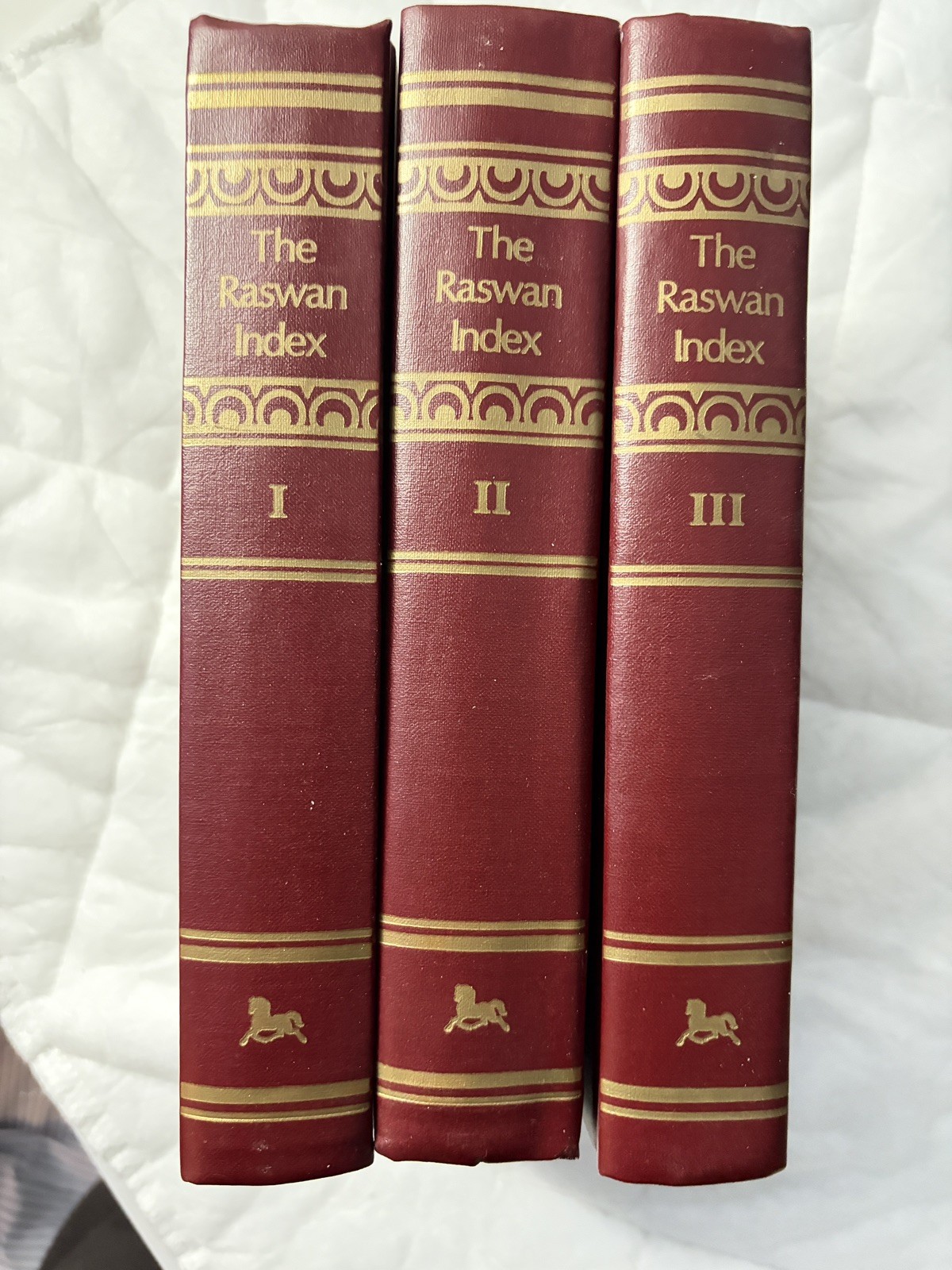 RASWAN INDEX VOL I,II,III numbered Arabian horse Arab bloodlines photos
