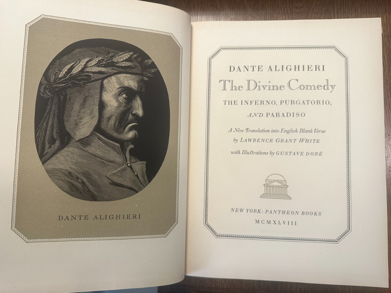 DANTE THE DIVINE COMEDY 1948 HARDCOVER W/DUST JACKET GUSTAVE DORE ILLUSTRATIONS