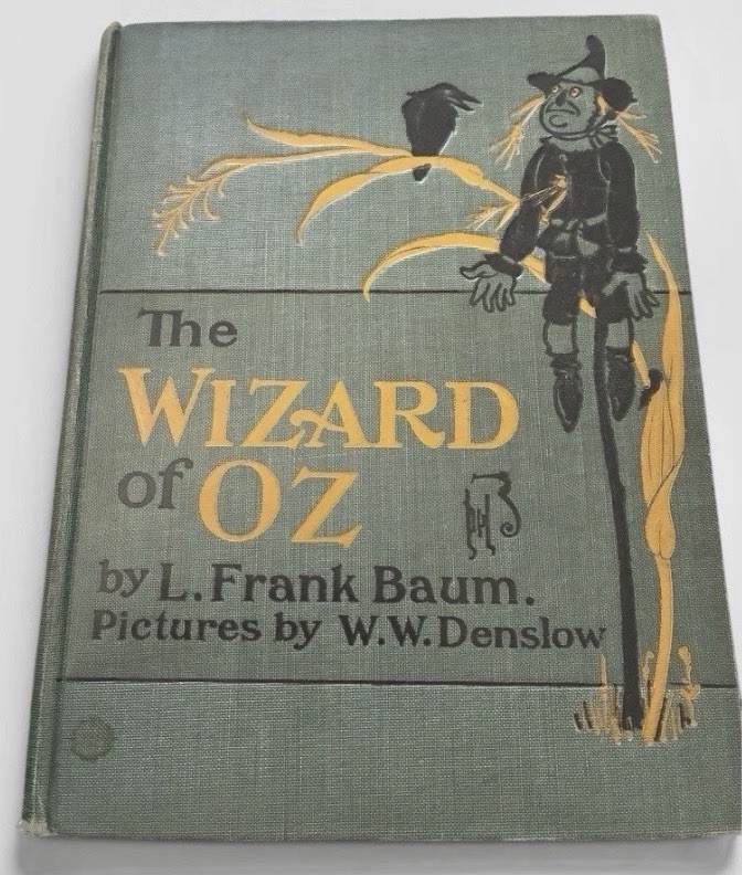 The Wonderful Wizard Of Oz 1903 Baum Denslow Merrill HC 16 Color Plates 2nd ED