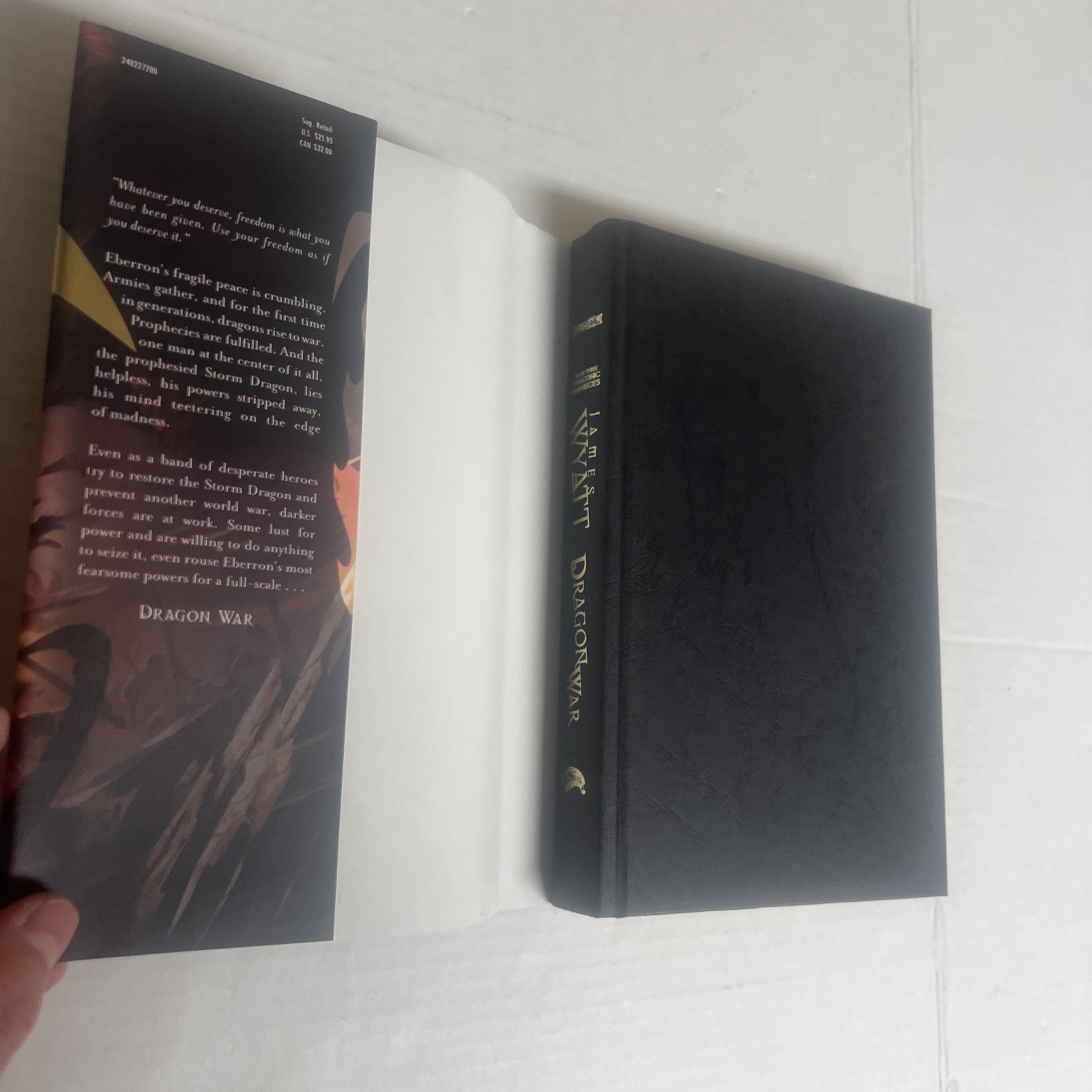 James Wyatt – Draconic Prophecies – 3 Vol Set – Dragon War – Storm – Force – 1st