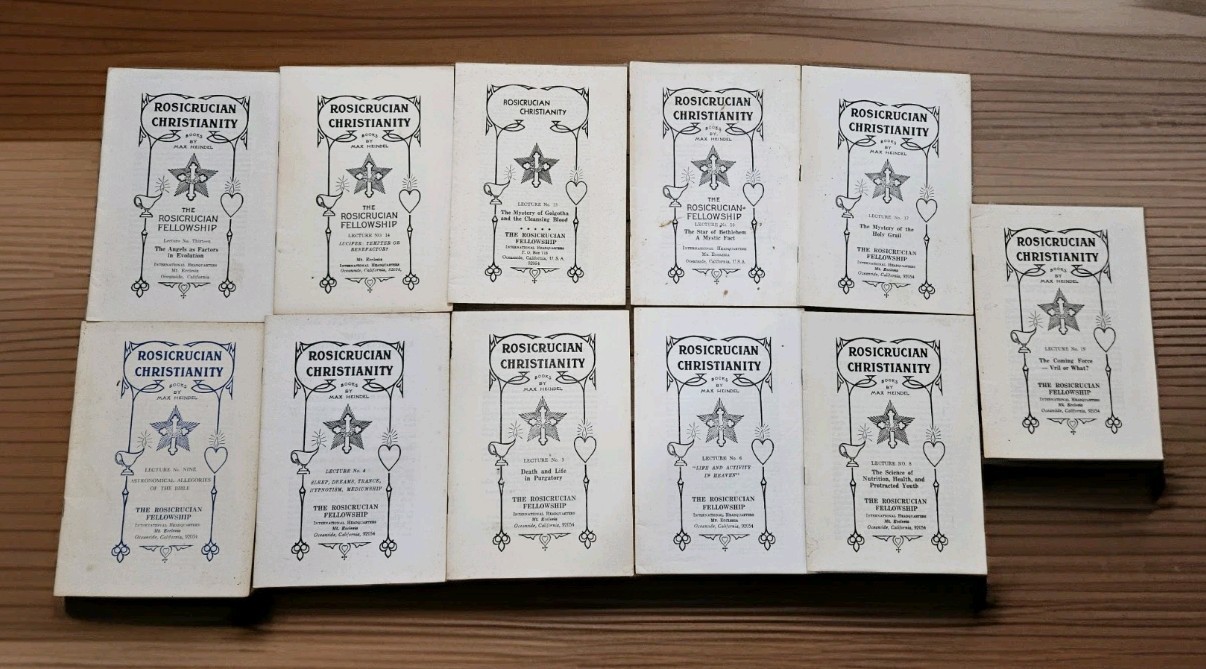 1937. Lot 14 – ROSICRUCIAN CHRISTIANITY by MAX HEINDEL Fellowship Lectures. RARE